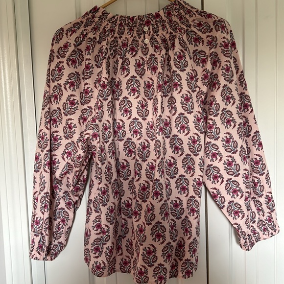 J.Crew Pink Floral Blouse - Picture 2 of 7